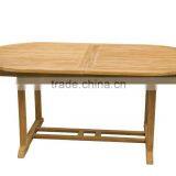 Extendable Dining Table Teak Wood Garden Furniture thumbnail-1