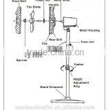 Good Quality Cooling Stand Fan With Lighting thumbnail-2