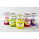 scented colored jar candle size 56mmD*91mmH