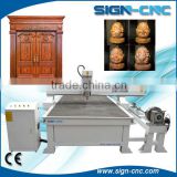 3d carving 4-axis wood cnc router machine 1325