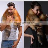 Vintage Style Fox Fur Shawl/Collar With Ribbons Winter Warm Ladies Real Fox Fur Scarf