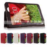 Folio Magnetic Flip Stand Leather Case For LG G Pad 8.3" V500 thumbnail-1