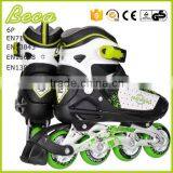 Wholesale Retractable Green Metal Frame pu Wheel Roller Skate Shoes thumbnail-5