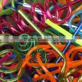 Disposable Plastic Straw With Different Colors Curly Drinking Straws thumbnail-6