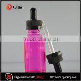 China Supplier e Liquid Pink 30ml Glass Dropper Bottles Childproof e Liquid Bottle thumbnail-1