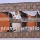 Duotone Color Glazed Espresso Set 80ml