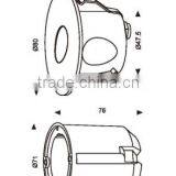 2016 Round Sand Blasted Glass Surface Mounted Outdoor Led Stair Wall Light thumbnail-6