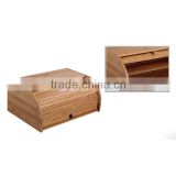 Natural bamboo design storage box kitchen bread storage box