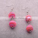 >>>Latest Design Fashion National Style Handmade Woven Lantern Colorful Jewelry Fancy Drop Earring/ thumbnail-3