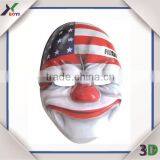 Blank White Funny Gloomy Clown Masks for Halloween/Easter Wholesale thumbnail-2