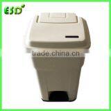 New Product 55L Advertising Plastic Trash Bin With Lid