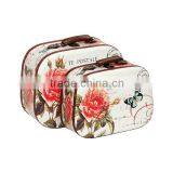 Set Of 2 New Design Wooden Vintage Suitcase