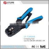 LY-T200AR RJ11, RJ12,RJ45 Crimping plier, cable cutter, cable stripper multi hand tools,10P/8P+6P/DEC+4P network crimping tool