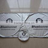 Car Printing Logo for Customized Design/nylon Two Circle Front Window Sunshade thumbnail-2