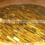 Semi Precious Stone Tiger Eye Coffee Table Top