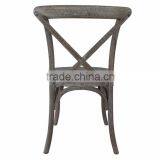 White Washed Stacking Cross X Back Chair thumbnail-5
