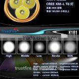TrustFire TR-K101 3000 Lumen 3*XM-L 2 5-mode Memory Golden Led Flashlight thumbnail-4