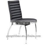 black PU leather midd back chairs no arms exporter of Europe and America