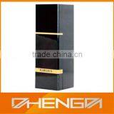 Best Sell factory custom made black glossy leather box for wine (ZDS-F361)