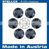 Stellux A193 Glass Point Back Rhinestones Jet Hematite