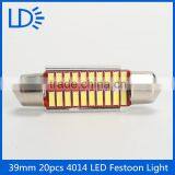 Led Car Bulbs 39mm Canbus Led Light 10-30v 20SMD 4014 Festoon Light thumbnail-5