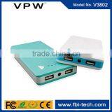 Large Capacity Fast Charging Dual Output 8000mah Power Bank thumbnail-2