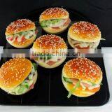 Sesame Sandwich Hamburger Squishy Fake Food Display Decoration Gift