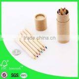 Natural Color Pencil With Paper Tube 3.5" Natural Wood Colored Pencils thumbnail-1