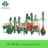 2017 Hot Sale 50TPD Full Set Rice Processing Plant