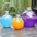Factory Supply Golden Screw Cap Wholesale Light Bulb Shape 350ml Ball Shape Plastic Bottles thumbnail-1