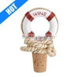 Customized Hand Painted Round Shape Wine Stopper thumbnail-1
