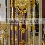 European Classic Style Bronze Mounted Floor Clock, Brass With 24K Gold Plated Angels Clock , Bronze Mounted Art thumbnail-6