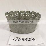 Garden Planting Black Grey Green Mutil-colors Oval Shaped Cheap Price Fob Shenzhen Hollow Flowerpot thumbnail-2
