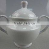 White Porcelain Sugar Jar Set thumbnail-1