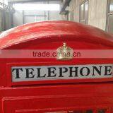 London Classical Public Steel Telephone Booth / Cast Iron Telephone Booth thumbnail-3