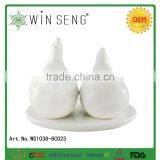 Salt And Pepper Shaker Salt Pepper Bottle With Holder Set Ceramic Crafts thumbnail-3