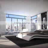 Fahsion S Shaped PU Leather Home Furniture Soft Bed thumbnail-5