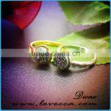 2017 Fashion Jewelry Gemstone Adjustable Natural 18K Gold Plated Amethyst Druzy Ring thumbnail-4