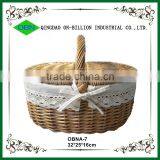 Cheap Empty Wicker Oval Picnic Basket thumbnail-2