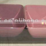 Set of 2 Customized Ceramic Square Snack Plate,snack Tray thumbnail-1