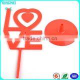 Hot!! Cute Pink Lovely Heart Shape Acrylic Earrings Display Racks thumbnail-2