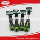 4pc CRV Slotted Screwdriver Hand Tools Set and Sleeve thumbnail-2