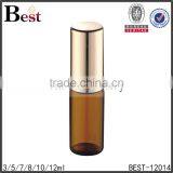 Cosmetic Packaging Cost Price Amber Roll on Perfume Bottle Glass 3ml Gold Aluminum Cover Bottle Glass Bulk Buy From China thumbnail-1