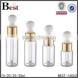 2017 Hot New Products Cosmetic Fragrance Perfume Glass Bottle 15ml 20ml 30ml Screw Gold Big Dropper Glass Perfume Bottle China thumbnail-6