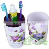 2017 Best 2 Pcs Beautiful Flower Morden Bathroom Accessories Set thumbnail-5