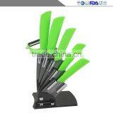 New Black Blade Ceramic Knife Set Chef Kitchen Knives 3" 4" 5" 6" Peeler Holder thumbnail-4