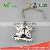 WCJ1068 Good Quality Hot Sale Stainless Steel Animal Shape Funny Shape Tea Ball Tea Infuser With Tray thumbnail-3