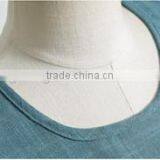Fashion Round Neck Short Sleeve Linen Casual Women T-shirt Made in China thumbnail-4