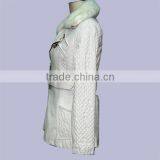 Padded Leather Jacket |PU Leather Coat With Fur Collar for Women thumbnail-1