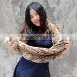 CX-S-32B Ladies Fashion Wholesale Snood Rex Rabbit Fur Scarf thumbnail-3